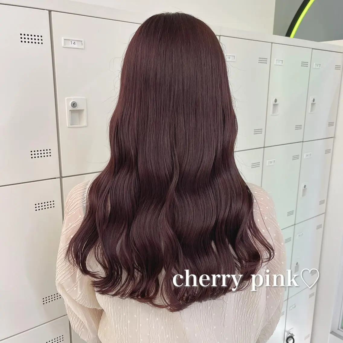 ロング カラー ヘアアレンジ ピンクカラー ヘアカラー トリートメント ヘッドスパ ヘアセット 🍒韓国暖色ヘア NO.1🍒🪽のヘアスタイル