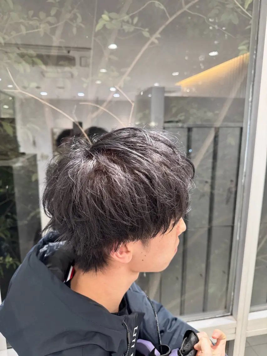 メンズカット+ダブルカラーの写真