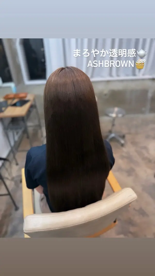 ロング ヘアカラー 透明感カラー🫧.⋆ 真奈のヘアスタイル