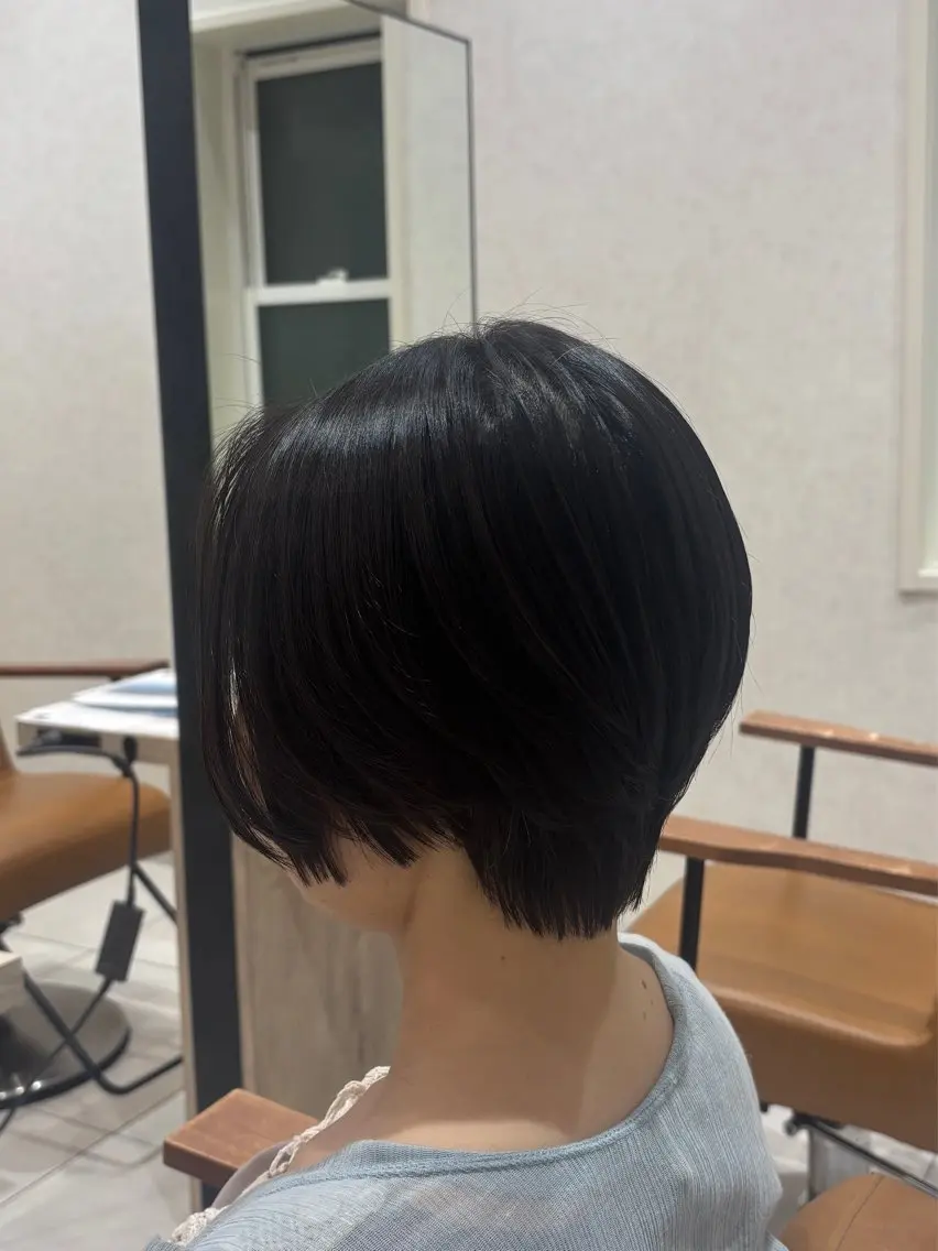 ショート ⭐️うる艶カラー 募集　まゆ⭐️のヘアスタイル