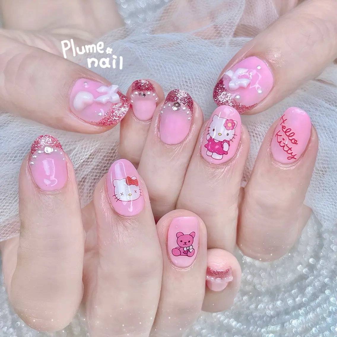 ネイル ハンドネイル plume nail ☆韓国ネイルのネイルデザイン