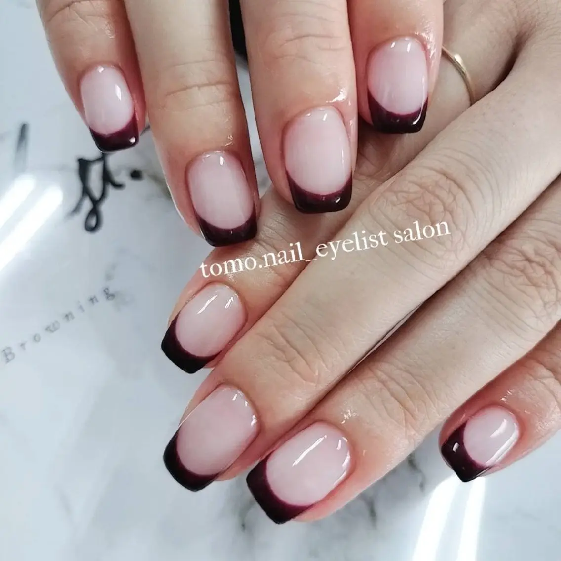 ネイル クリアネイル フレンチネイル tomonail eyelistのマツエク・マツパデザイン