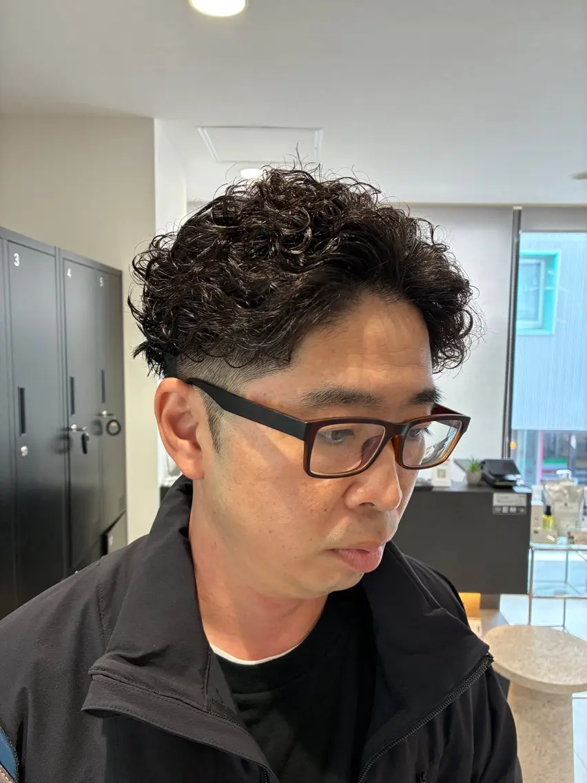 パーマ メンズ メンズパーマ カット FJ Kaminokeのヘアスタイル
