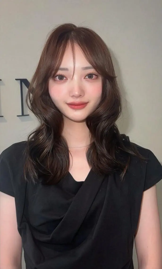 韓国風レイヤーカット🦋🫧の写真