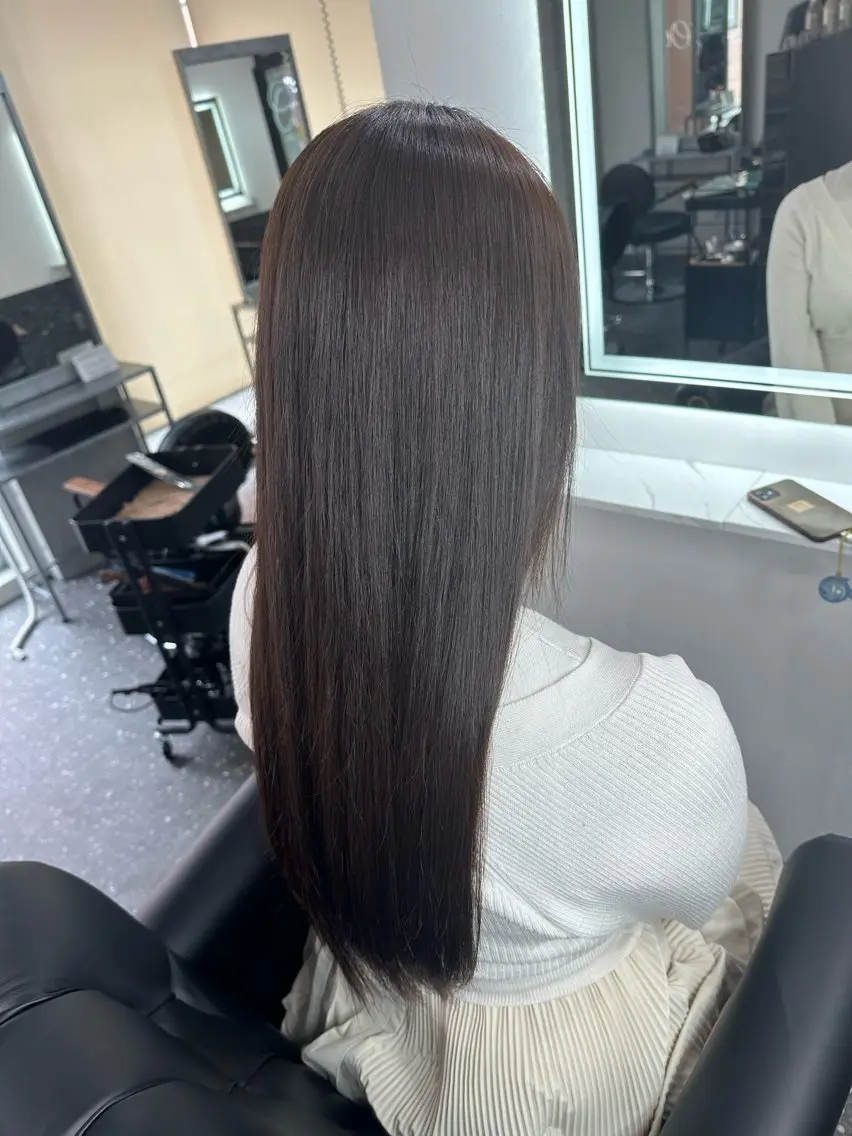 ロング パーマ 髪質改善⭐️縮毛矯正 中野⭐️Rinaのヘアスタイル