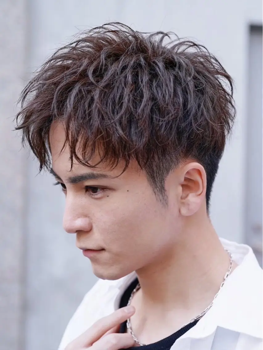 ショート パーマ 似合わせパーマ🔥 河浪  大智のヘアスタイル