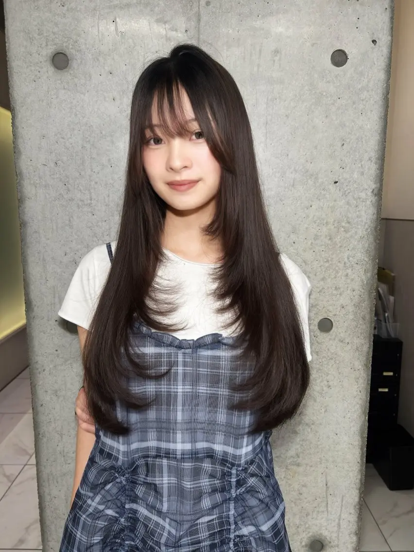 ロング ロング カット ️💜akari💜 ハイトーン/レイヤーのヘアスタイル