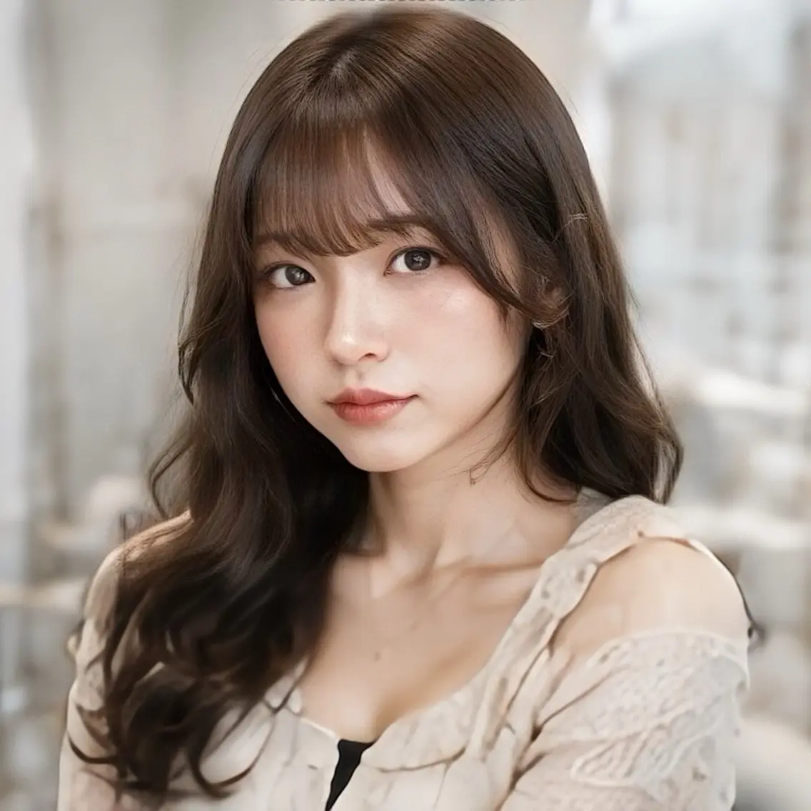 ロング カラー 縮毛矯正/レイヤー/ 前髪カット/おばかんのヘアスタイル