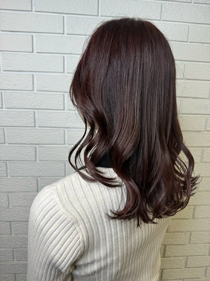 セミロング ニュアンスデザイン✄ YOU♡のヘアスタイル