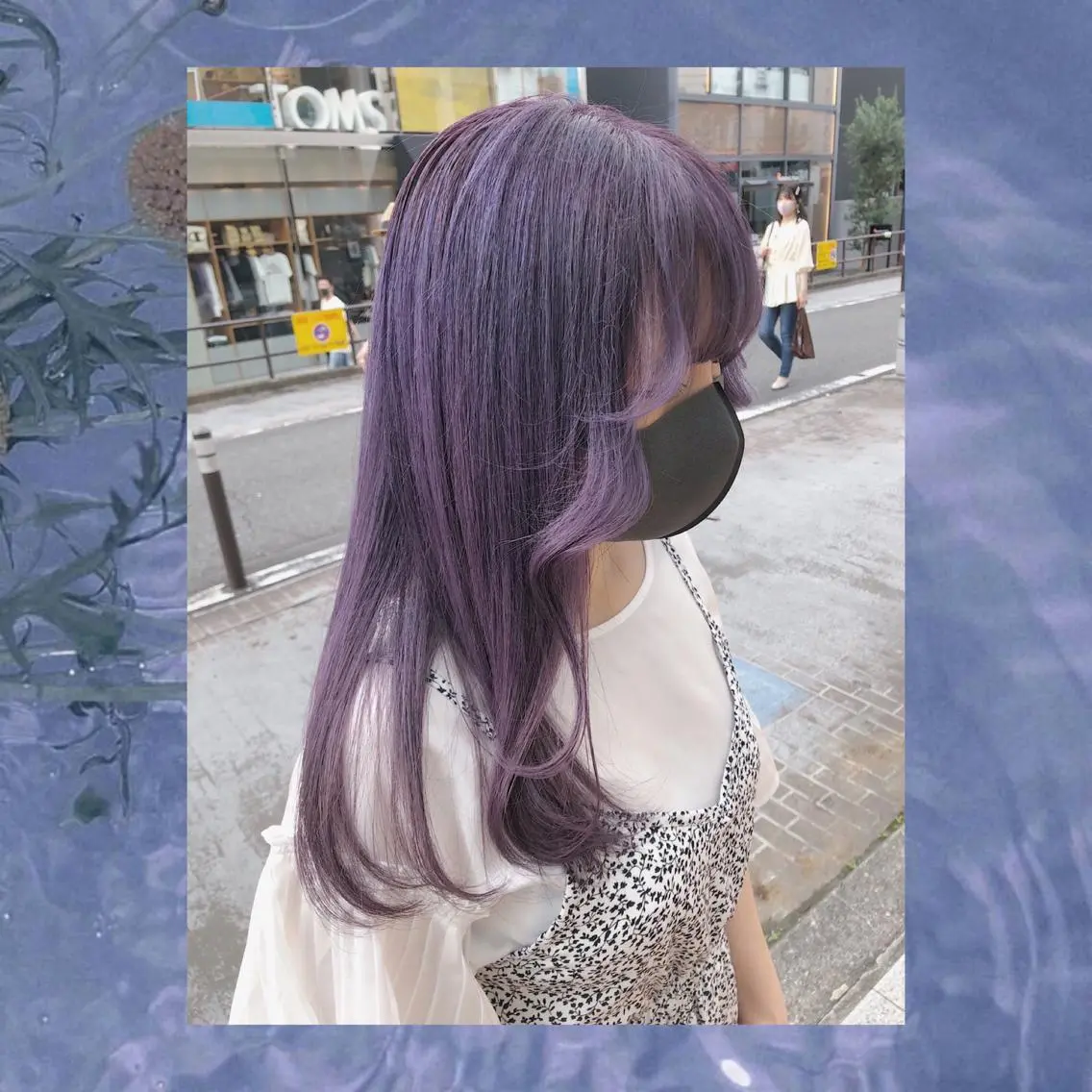 ロング カラー ヘアアレンジ ヘアカラー トリートメント 韓国レイヤーカット/ 儚げカラーチナツのヘアスタイル