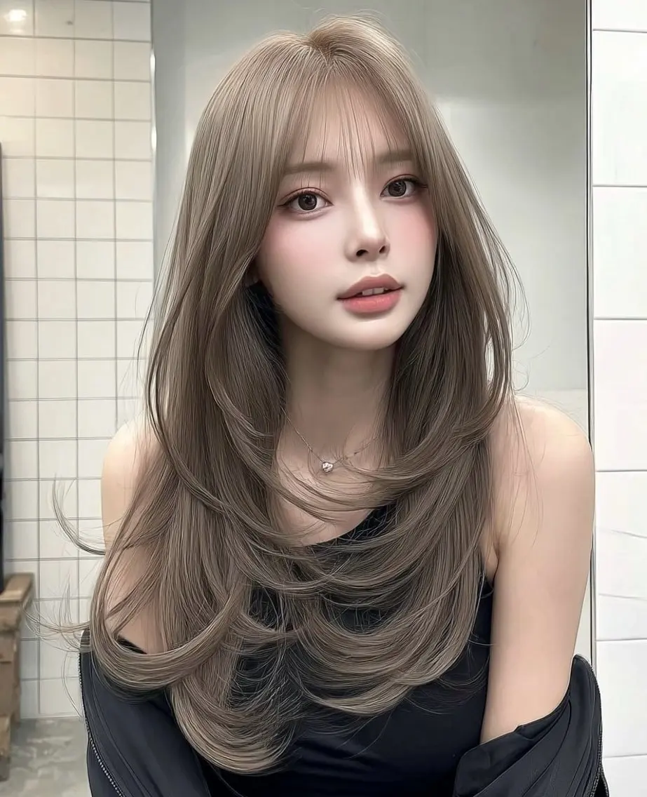 ロング 沙瞳sara🎀🫧 顔周りNo.1のヘアスタイル