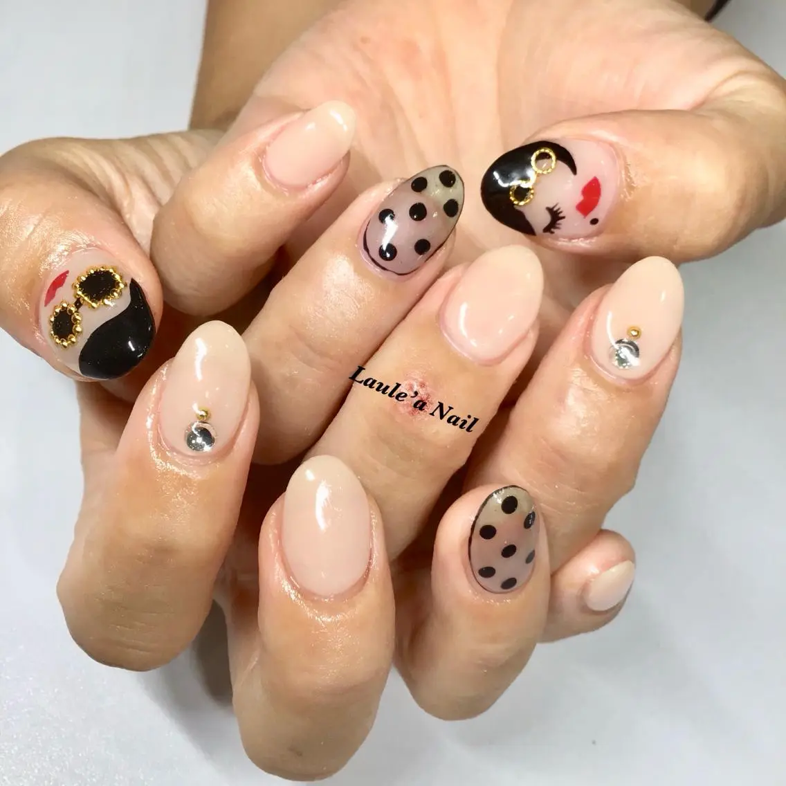ロング カラー ネイル マツエク・マツパ 福田 加奈のネイルデザイン