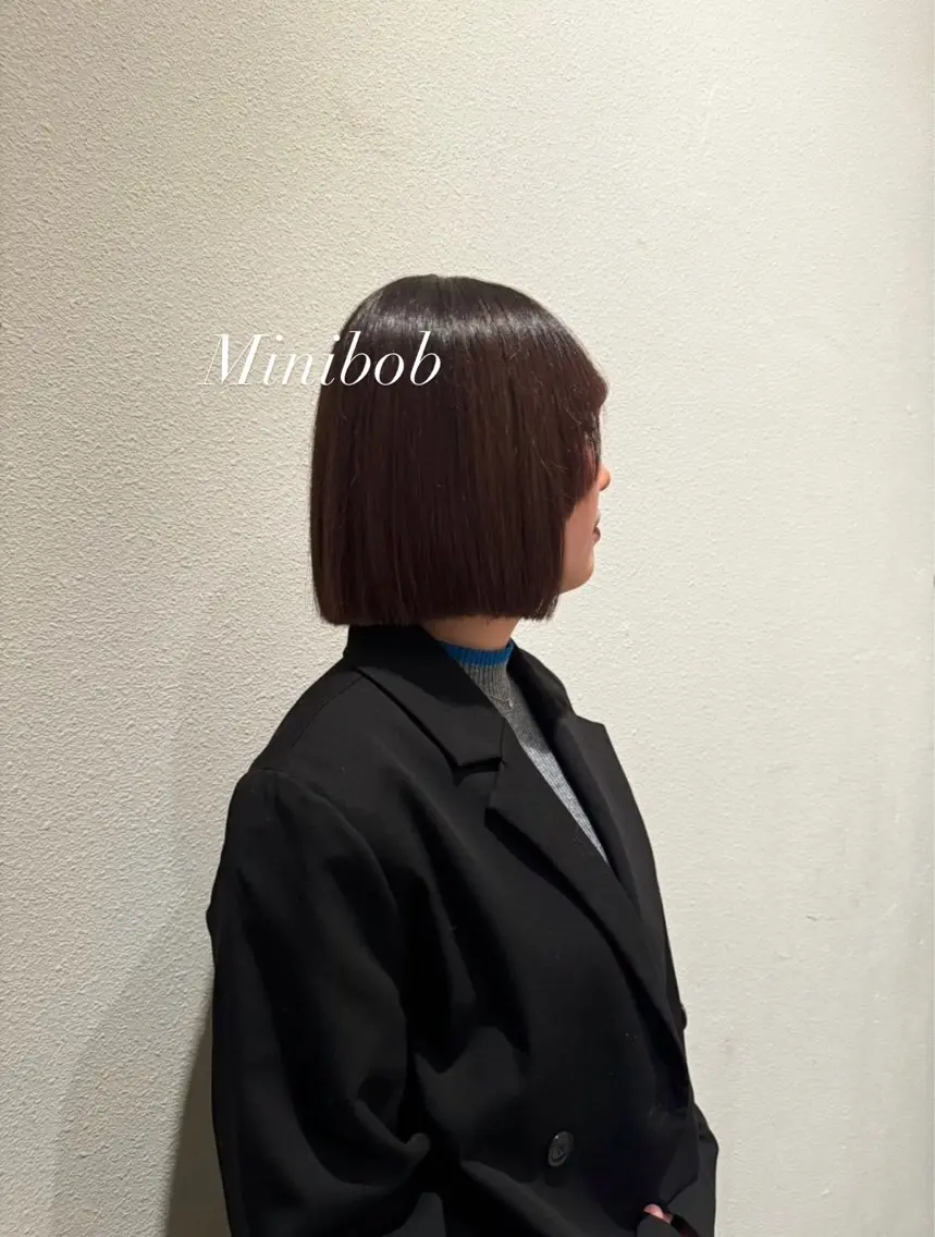 ショート ボブ カット トリートメント 透明感/レイヤー/ 縮毛矯正/ほのか🍪のヘアスタイル