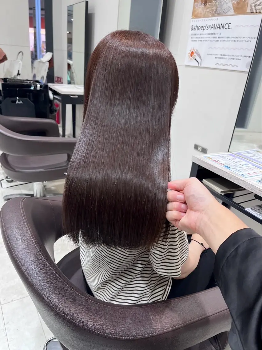 ロング ヘアカラー トリートメント 白髪ぼかし/髪質 改善/KOMORIのヘアスタイル