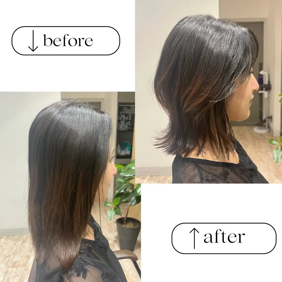 ミディアム 小顔似合わせカット/ レイヤー/mai‪のヘアスタイル