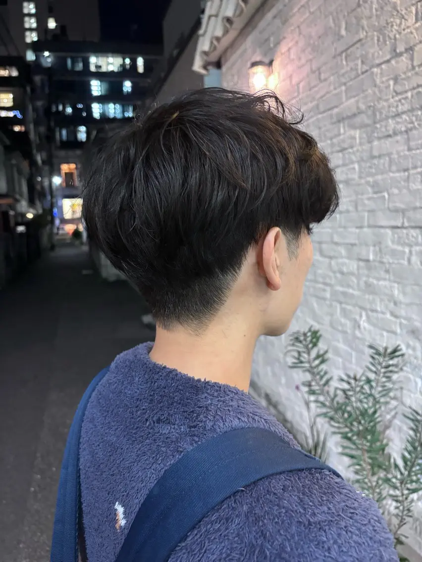 メンズ カット パーマ SHO 👻原宿 /艶カラーのヘアスタイル
