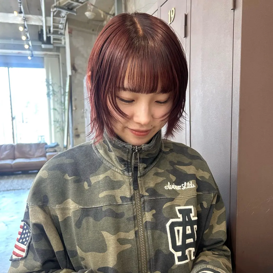 ショート カラー ダブルカラー レイヤーカット ヘアカラー 伊藤ほのか/パーマ /酸性ストレートのヘアスタイル