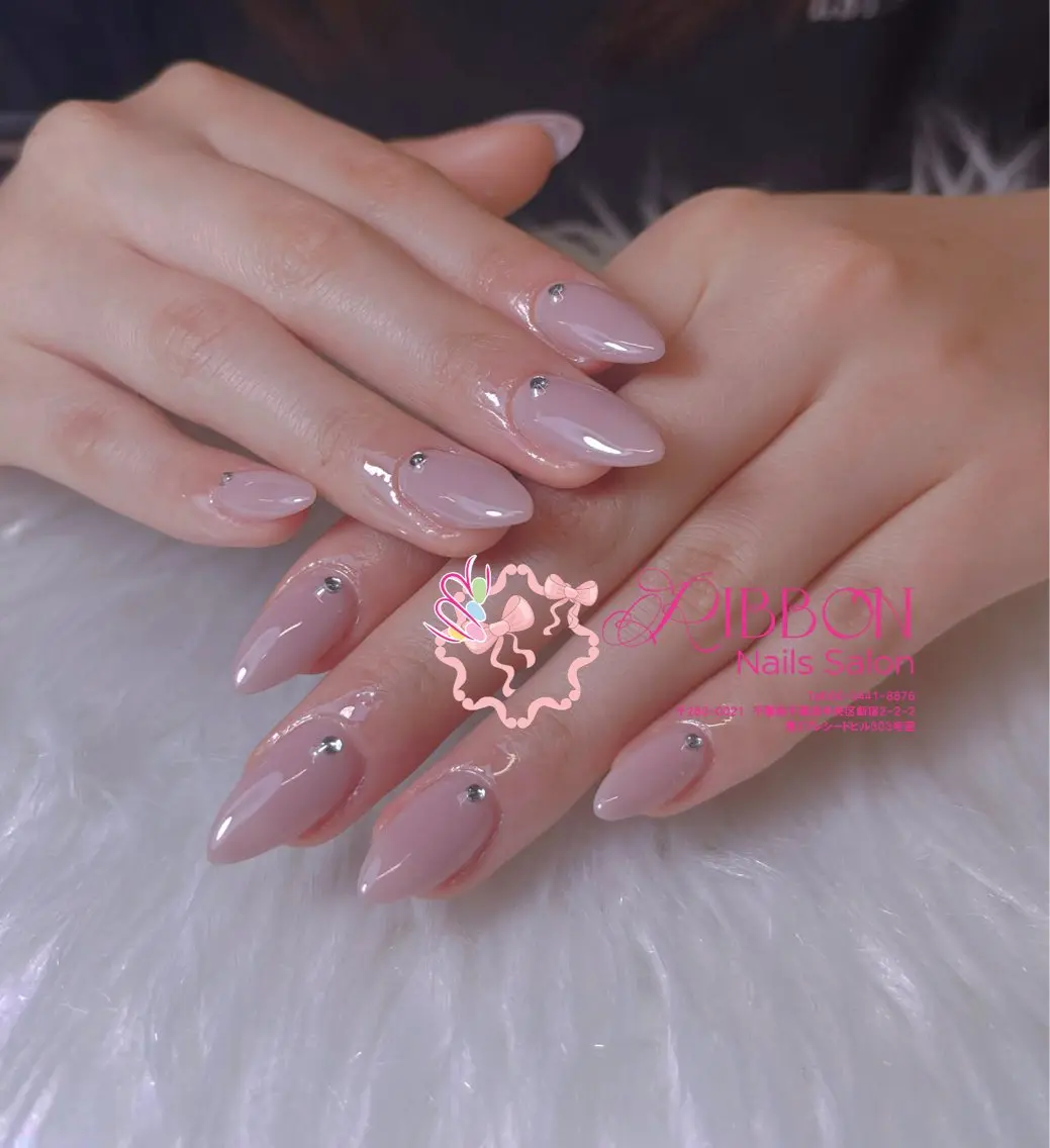 ネイル アートネイル フレンチネイル ジェルネイル マグネットネイル 持ち込み ハンドネイル Ribbonnail salonのネイルデザイン