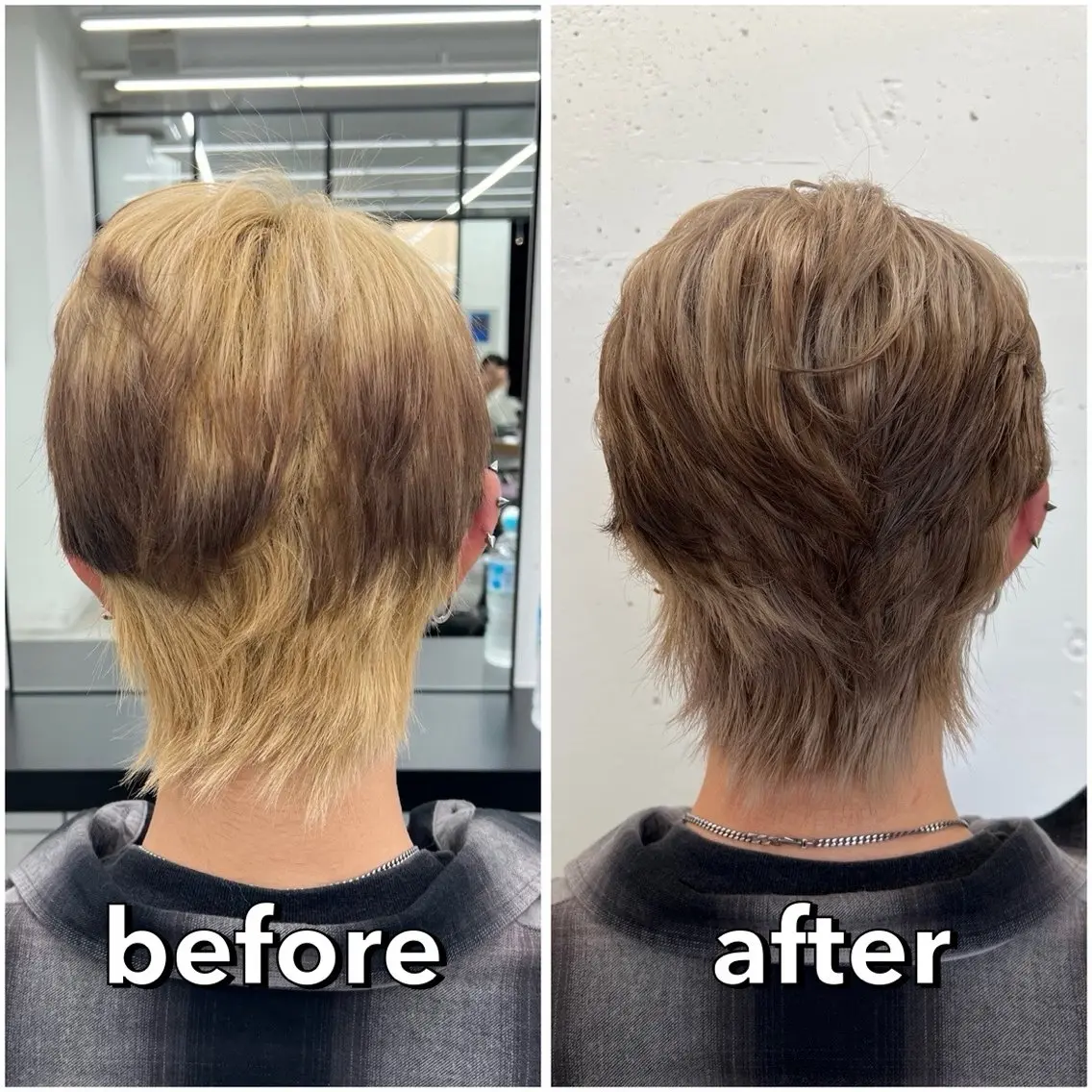 カラー メンズ メンズハイトーン ベージュカラー 透明感カラー グレージュ ハイトーンカラー ヘアカラー 🌷︎あすか🌷 JILLSTUDIOのヘアスタイル
