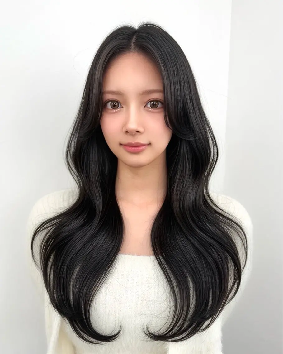 セミロング 顔周りカット 韓国風ヘア レイヤーカット カット ヘアカラー トリートメント ヘッドスパ ヘアセット 前髪顔まわりカット 🌈中村海聖のヘアスタイル