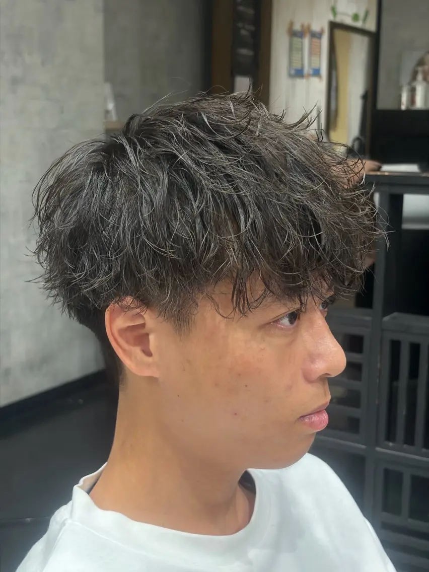 ミディアム メンズ 丸田 恭平のヘアスタイル