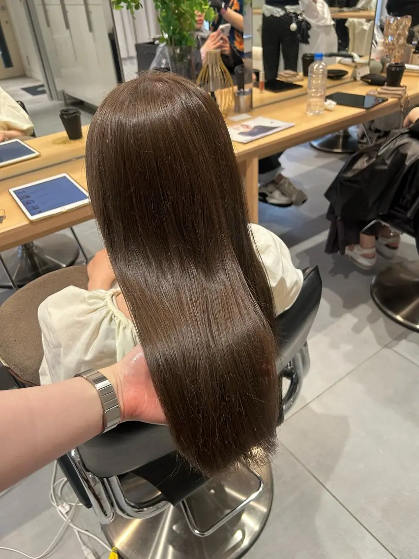ロング カラー カット ヘアカラー 🧚つやさらhair 🧚manakaのヘアスタイル