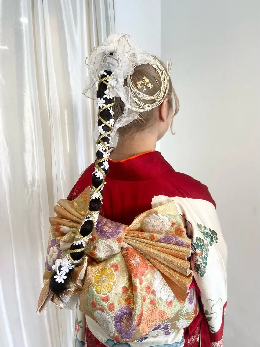 ヘアアレンジ まつ あみのヘアスタイル