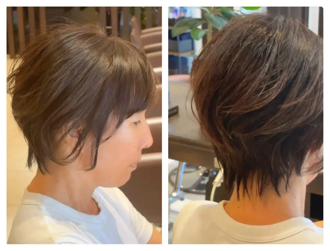 ショート ショートヘア 山田 みかのヘアスタイル