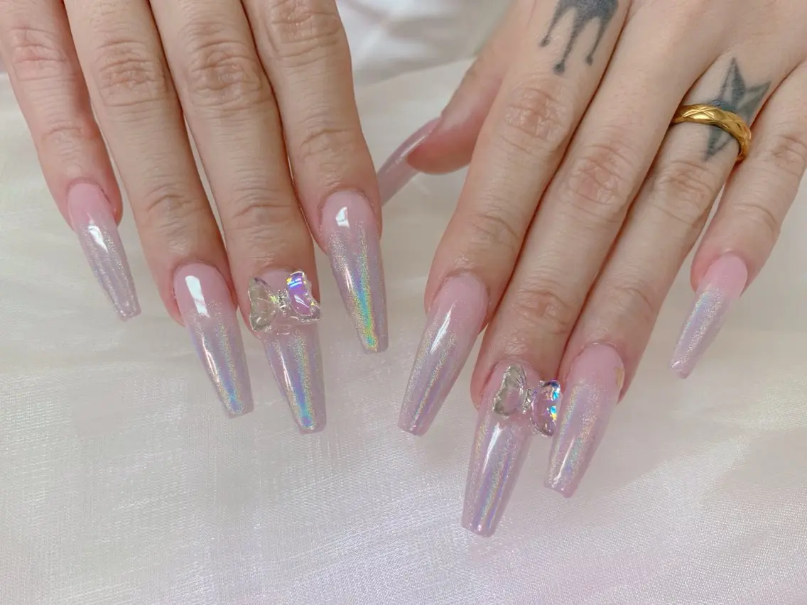ネイル ロングネイル ハンドネイル lucky nail 歌舞伎町のネイルデザイン