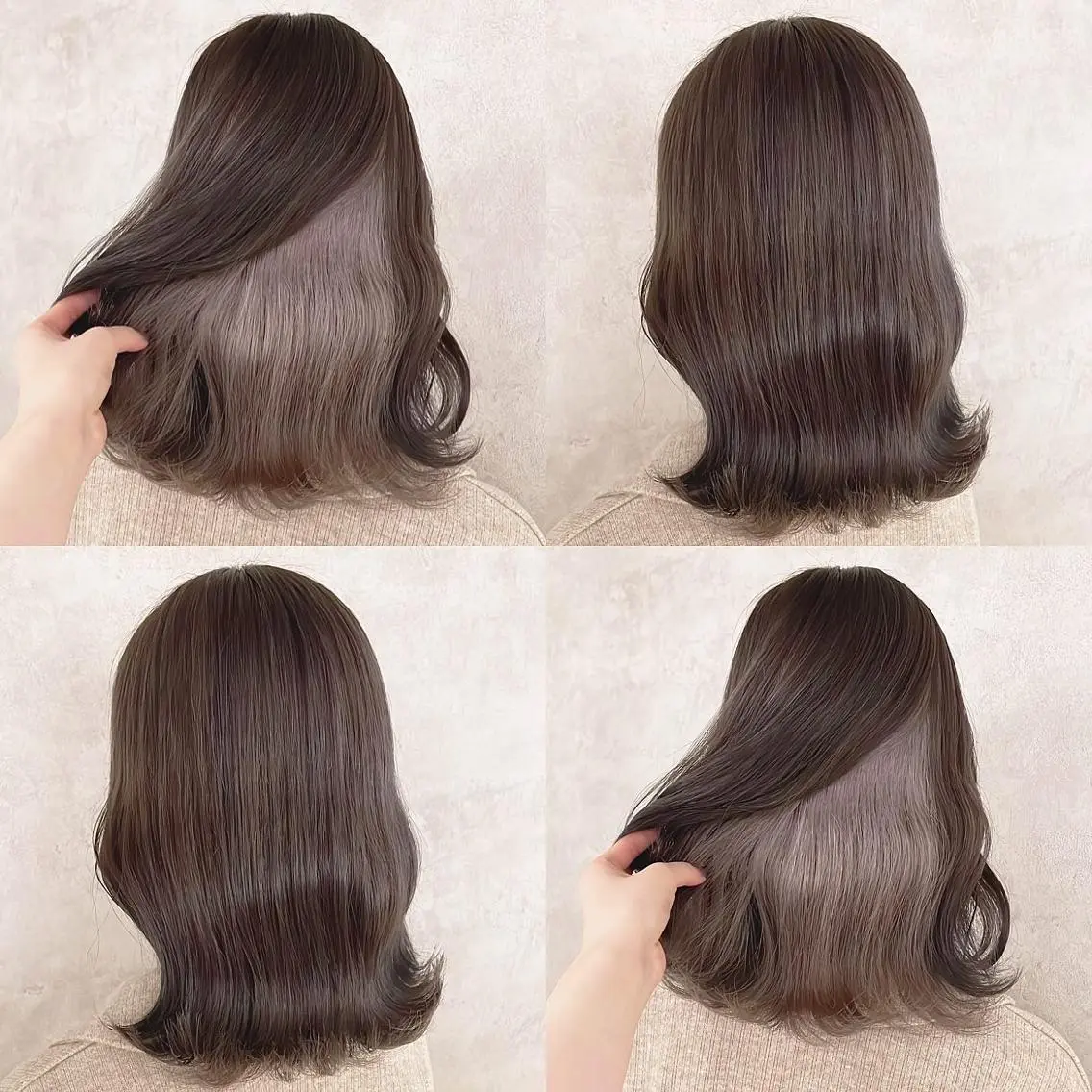 カラー グレージュ ヘアカラー トリートメント 渋谷:インナーカラー ／🍒エリカ🍒のヘアスタイル