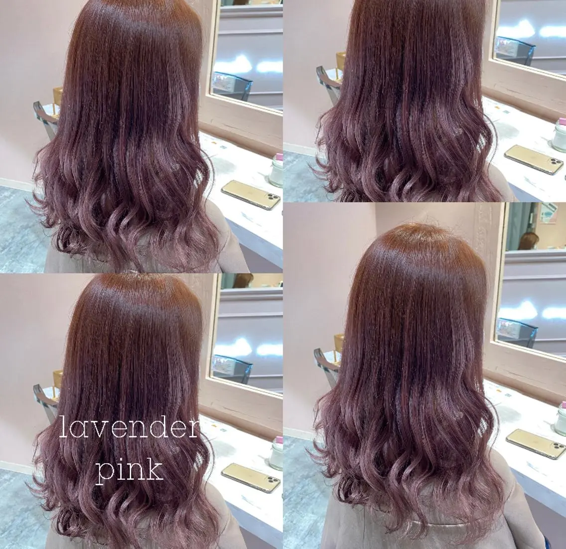 ロング カラー パーマ ヘアアレンジ メンズ ベージュカラー ラベンダーカラー ピンクカラー RIYA❤︎ Aujuaソムリエのヘアスタイル