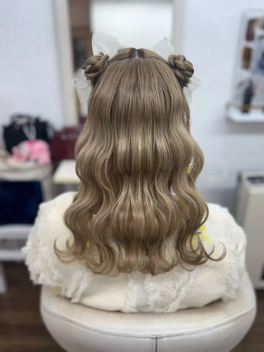 ロング ヘアアレンジ ヘアセット GLOSS 心斎橋 山上のヘアスタイル