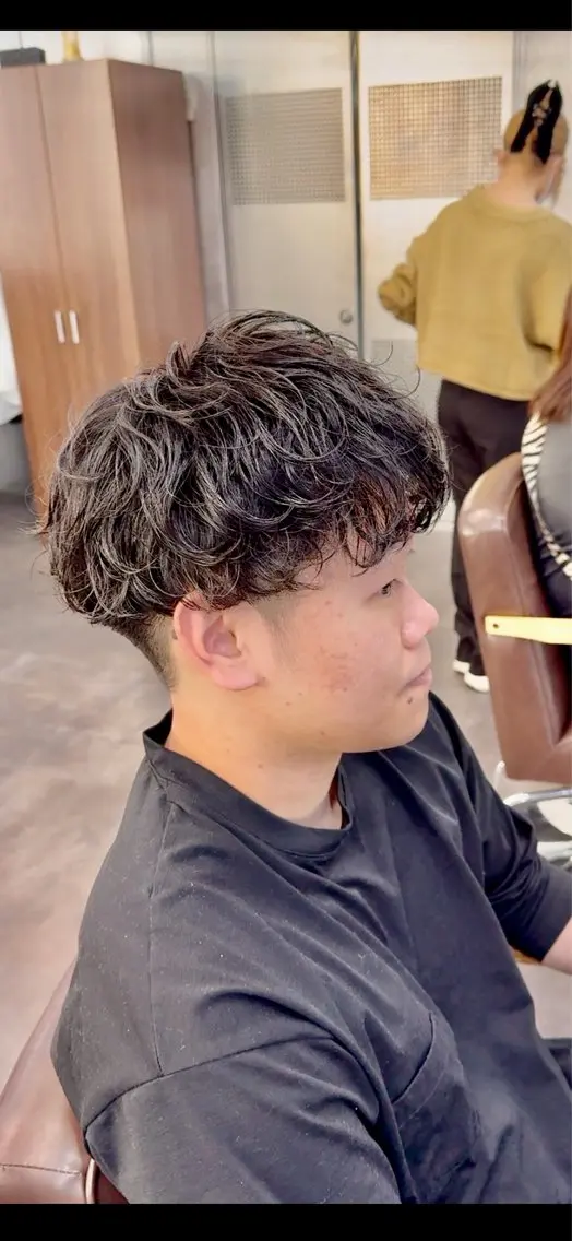 パーマ メンズ カット パーマ 🔥メンズパーマ特化 菅谷尚悠🔥のヘアスタイル