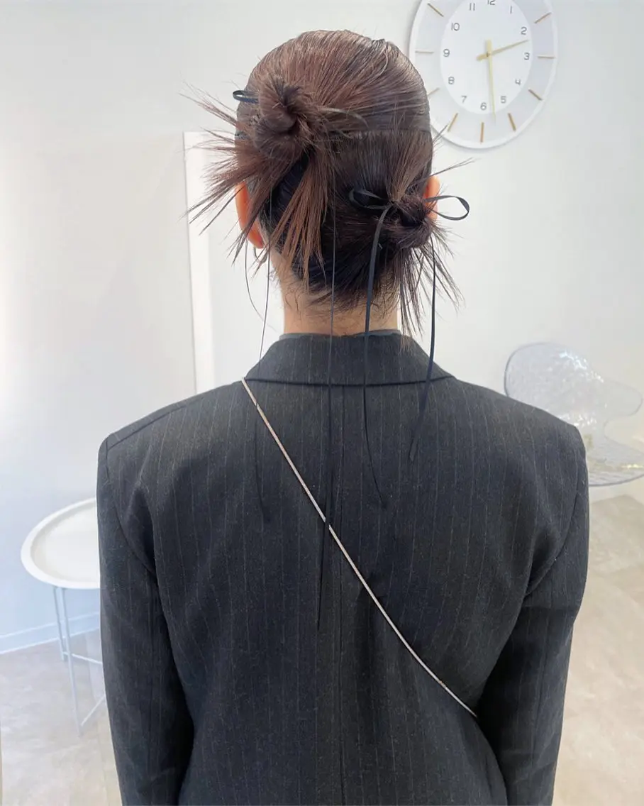ミディアム ヘアアレンジ ヘアメイク new meのヘアスタイル