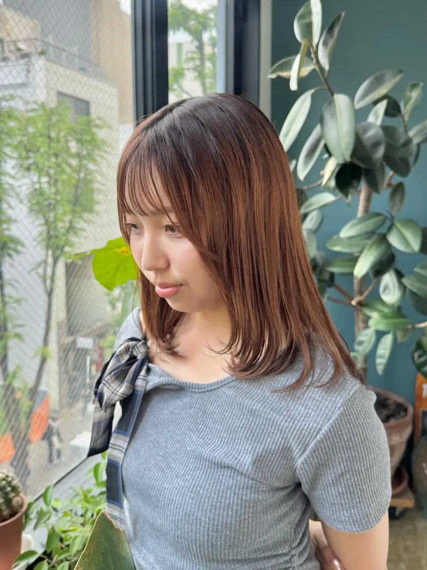 ロング ヘアアレンジ カット BEHIND THE CURTAIN りこのヘアスタイル
