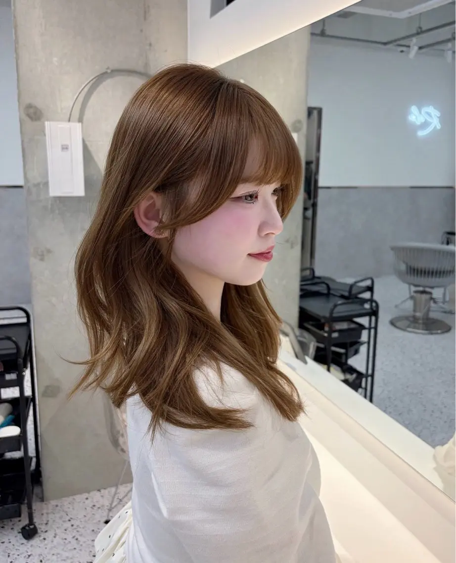 ロング カット ヘアカラー トリートメント 似合わせレイヤー / minami ⟡.·のヘアスタイル