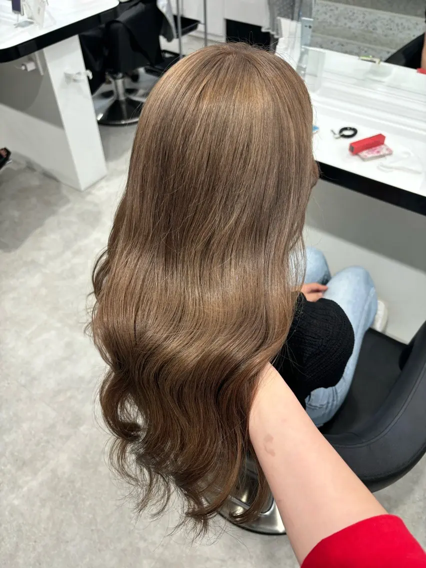 ロング カラー ヘアカラー トリートメント ヘアセット 中韓レイヤー/ ブラウン🤎はやとのヘアスタイル