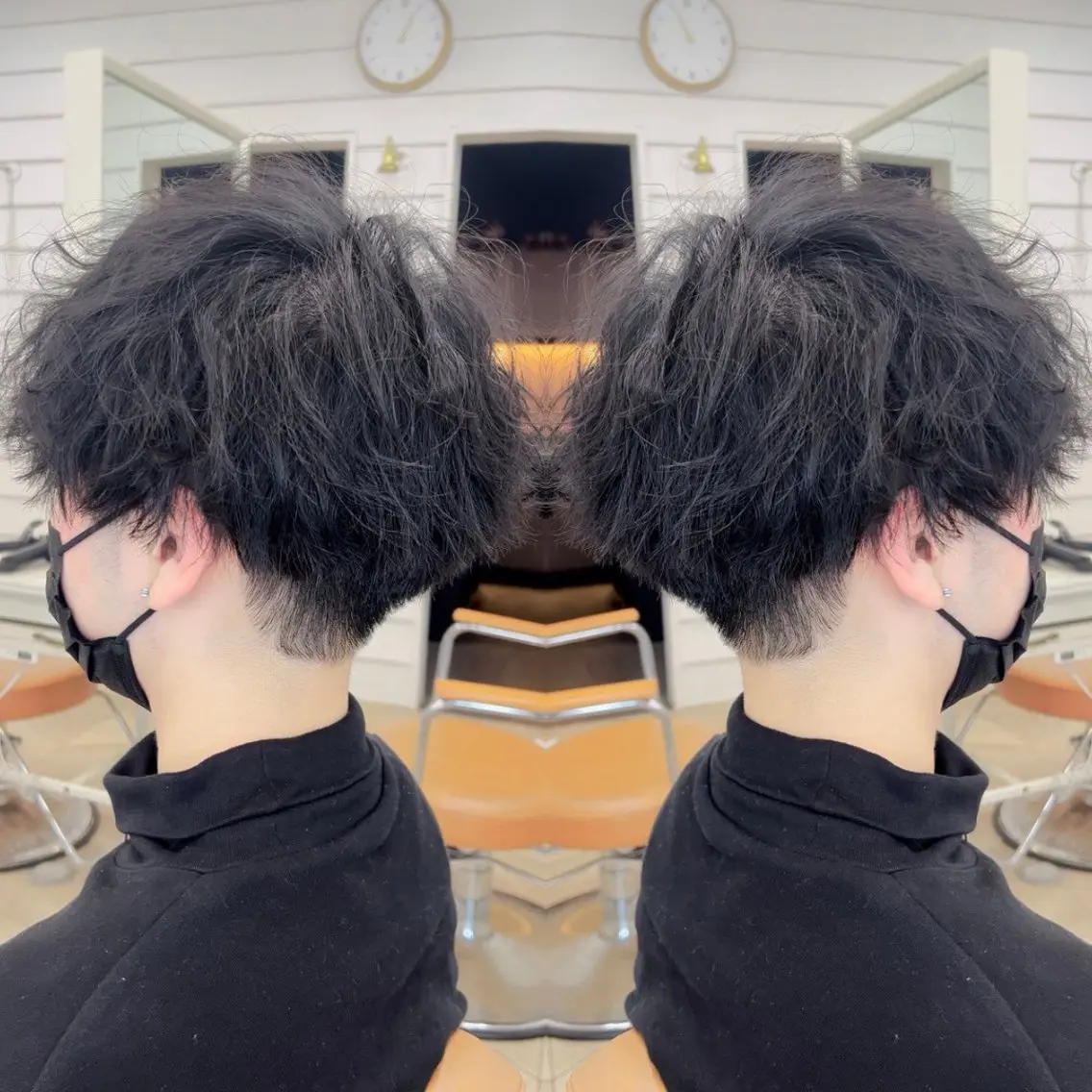 メンズ マッシュ 塚本/豊橋メンズ特化 パーマ、ヘッドスパのヘアスタイル