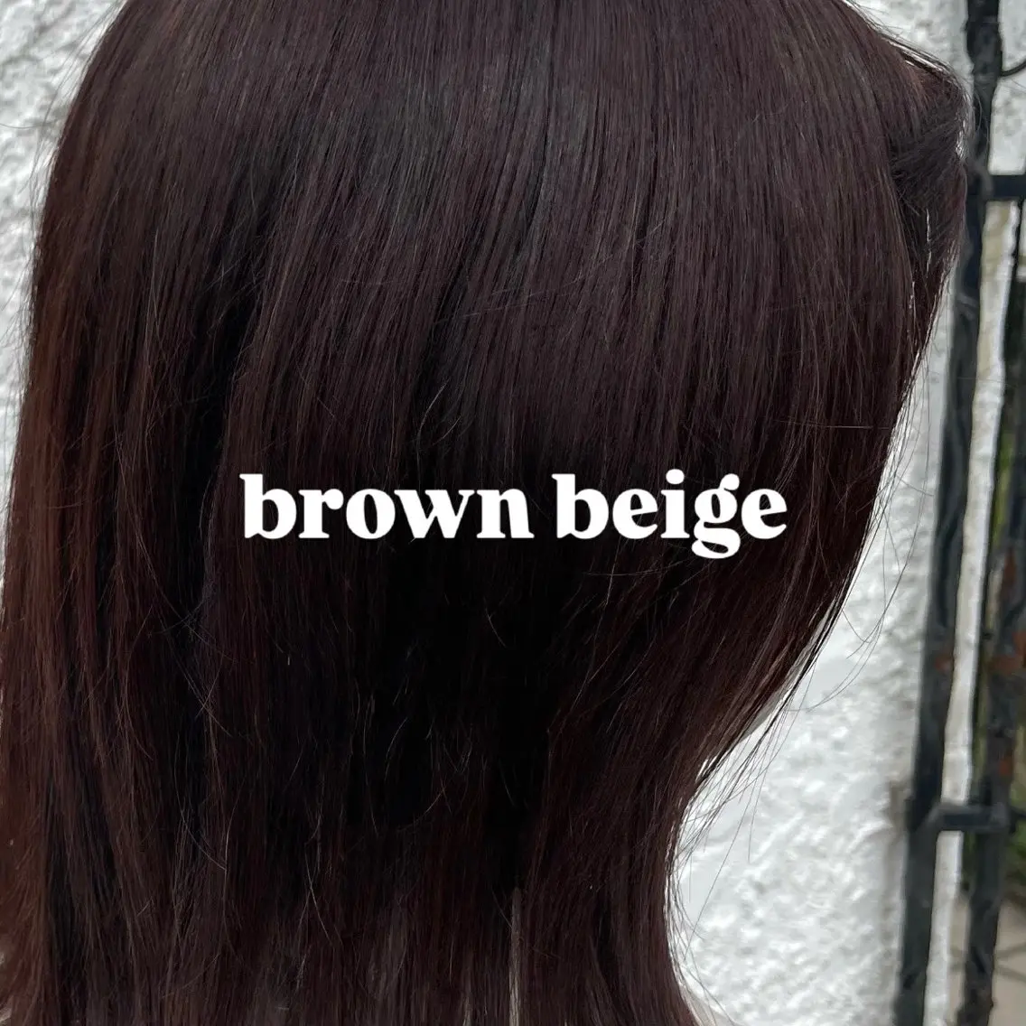 ミディアム カラー ベージュカラー ブリーチ ブラウンカラー ブラウンベージュ ブリーチなしカラー ちほ /ボブスタイルのヘアスタイル