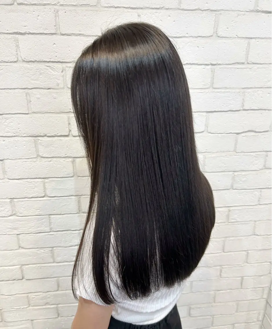 セミロング ヘアカラー トリートメント カラーアンドケアリタ kitamuuuのヘアスタイル