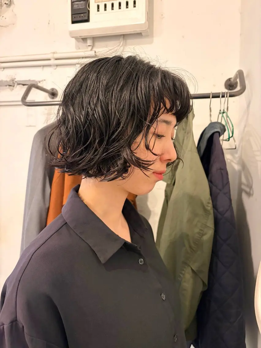 ショート カラー パーマ ボブ ショートヘア ＊UNU＊ RICOのヘアスタイル