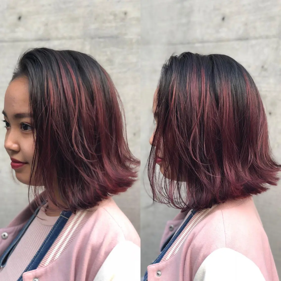 ミディアム カラー グラデーションカラー ピンクカラー ボブ ミニモお気に入り数 No.1宍戸雄弥のヘアスタイル