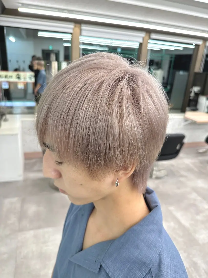 ショート カット ヘアカラー トリートメント 💚透明感カラー💚 ♻️本間♻️のヘアスタイル