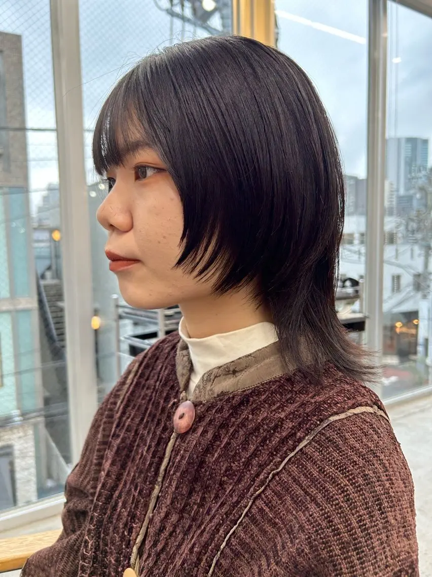 ショート トリートメント ウルフカット カット トリートメント RYOSUKE ハイトーンのヘアスタイル