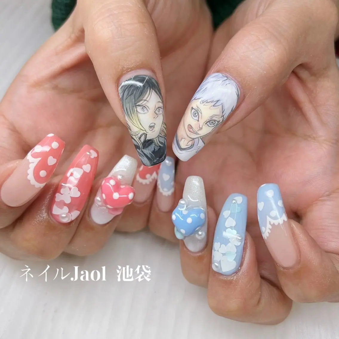ロング ネイルJaol 池袋のネイルデザイン