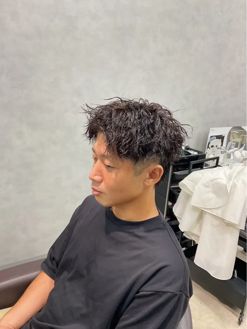 パーマ カット パーマ 村岡 慶輝のヘアスタイル