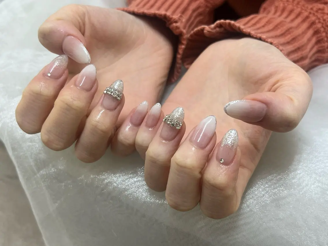 ネイル ラメ(グリッター) ラメグラデーション ハンドネイル 🌺新小岩VILL Asa.のネイルデザイン