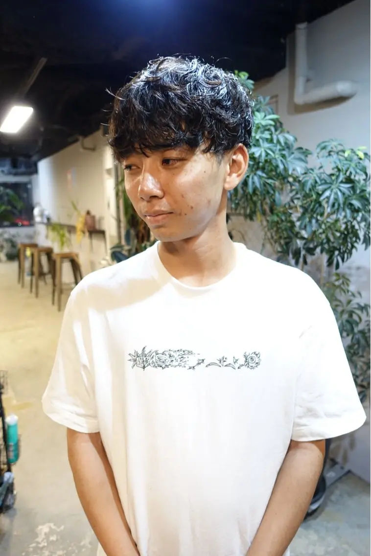 パーマ メンズ マッシュ メンズパーマ カット パーマ メンズ特化美容師/栄 /本間さつきのヘアスタイル