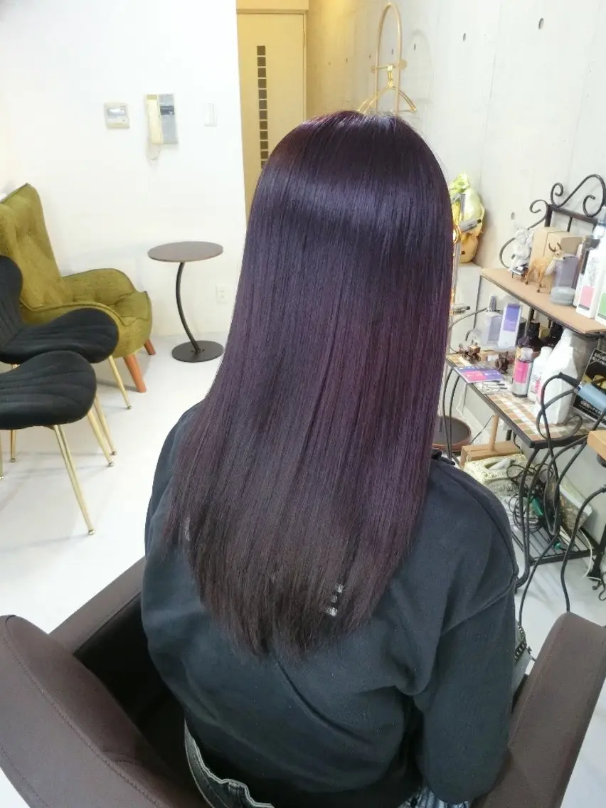 カラー ロング ma cherie 　naoのヘアスタイル