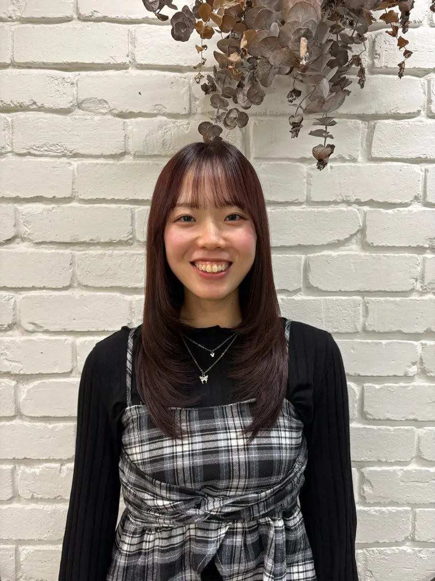 ロング ヘアカラー トリートメント 髪質改善トリートメン ト/縮毛矯正/ゆうなのヘアスタイル
